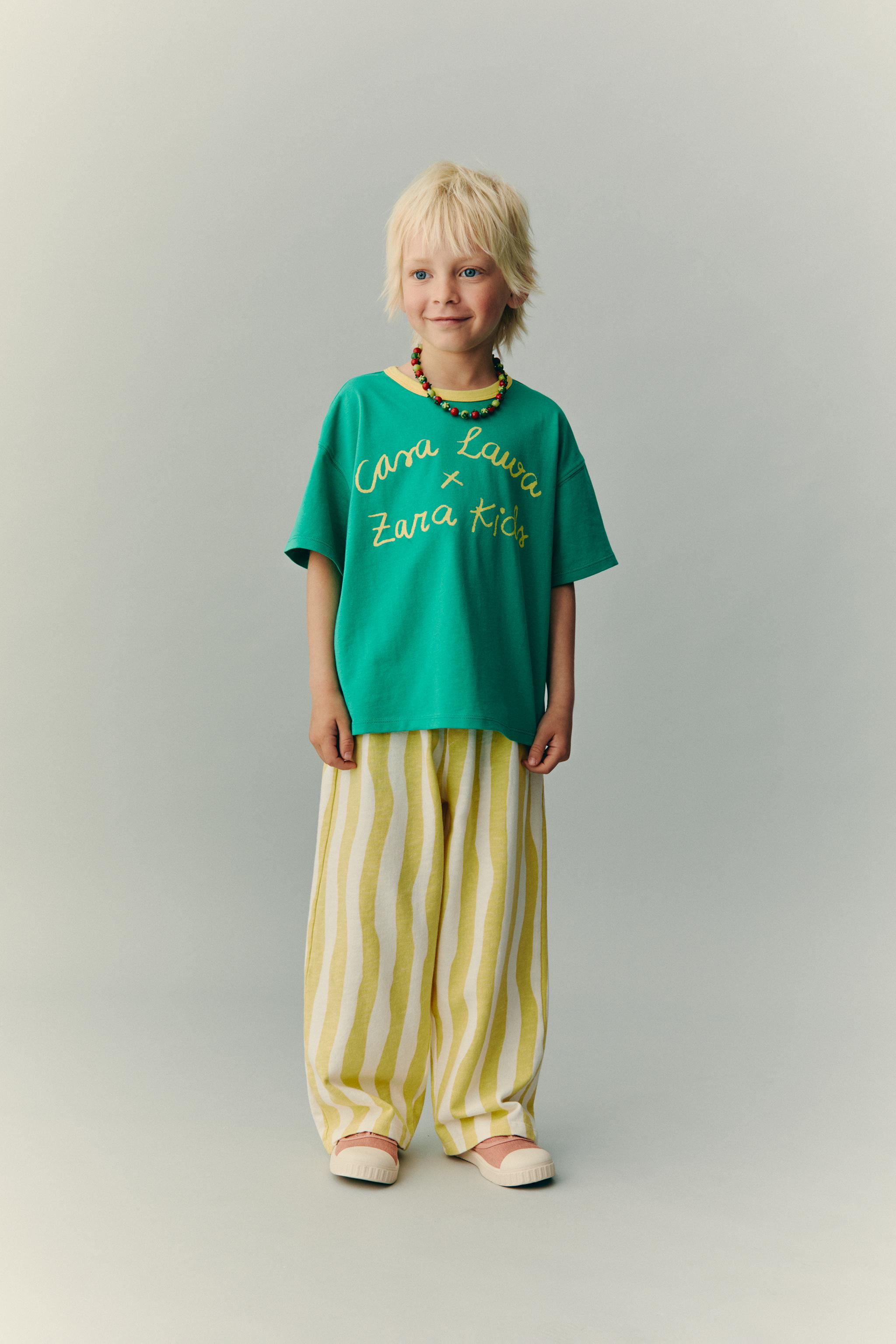 CASA LAWA X ZARA KIDS LOGO PRINT T-SHIRT